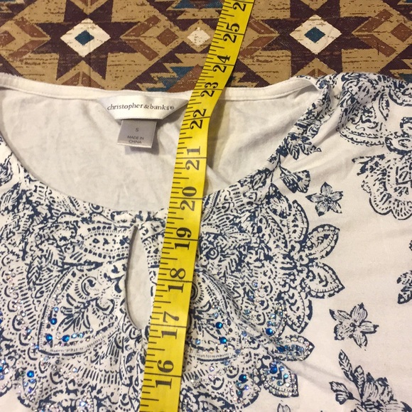 Christopher &banks butterfly blouse - Picture 8 of 8